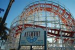 Take a whirl on this historic 1925 wooden rollercoaster